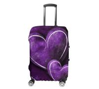 DWTJKMS Copertura per bagagli con cuori viola, semplice e generosa, lavabile, resistente ai graffi, per valigie da 48-81 cm, Stile:, XL, Custodia per bagagli