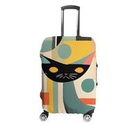 DWTJKMS Copertura per bagagli con gatto arte moderna Mid-Century, semplice e generosa, copertura antipolvere lavabile, resistente ai graffi, per valigie da 48-81 cm, Stile:, S, Custodia per bagagli