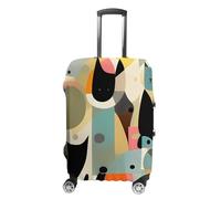 DWTJKMS Copertura per bagagli con gatto arte moderna Mid-Century, semplice e generosa, copertura antipolvere lavabile, resistente ai graffi, per valigie da 48-81 cm, Stile:, M, Custodia per bagagli