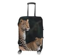 DWTJKMS Copertura per bagagli con leopardo africano su roccia, semplice e generosa, copertura antipolvere lavabile, resistente ai graffi, per valigie da 48-81 cm, Stile:, S, Custodia per bagagli