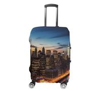 DWTJKMS Copertura per bagagli con paesaggio di New York City, semplice e generosa, copertura antipolvere lavabile, resistente ai graffi, per valigie da 48-81 cm, Stile:, L, Custodia per bagagli