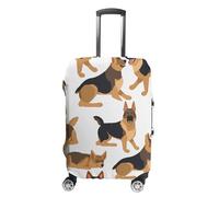 DWTJKMS Copertura per bagagli con pastore tedesco, semplice e generosa, copertura antipolvere lavabile, resistente ai graffi, per valigie da 48-81 cm, Stile:, XL, Custodia per bagagli