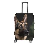 DWTJKMS Copertura per bagagli con pastore tedesco, semplice e generosa, copertura antipolvere lavabile, resistente ai graffi, per valigie da 48-81 cm, Stile:, L, Custodia per bagagli