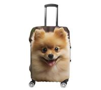 DWTJKMS Copertura per bagagli semplice e generosa per valigie con simpatico cane della Pomerania, lavabile, resistente ai graffi, per valigie da 48-81 cm, Stile:, S, Custodia per bagagli
