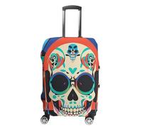 DWTJKMS Copertura per valigie semplice e generosa con auricolari punk rock, lavabile, resistente ai graffi, per valigie da 48-81 cm, Stile:, XL, Custodia per bagagli