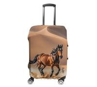 DWTJKMS Copertura per valigie semplice e generosa con cavalli che corrono nel deserto, antipolvere, lavabile, resistente ai graffi, per valigie da 48-81 cm, Stile:, M, Custodia per bagagli