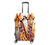DWTJKMS Copertura per valigie semplice e generosa con giraffe acquerello, copertura antipolvere lavabile, resistente ai graffi, per valigie da 48-81 cm, Stile:, M, Custodia per bagagli