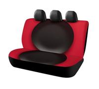 DWTJKMS Coprisedile per auto, colore rosso e nero, protezione antiscivolo per sedile posteriore, durevole, antigraffio, misura universale, adatto per auto, camion e SUV