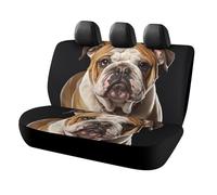 DWTJKMS Coprisedile per auto con bulldog inglese, protezione antiscivolo per sedile posteriore, durevole, antigraffio, dimensioni universali, adatto per auto, camion e SUV