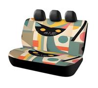 DWTJKMS Coprisedile per auto con gatto in stile moderno Mid-Century, protezione antiscivolo per sedile posteriore, durevole, antigraffio, dimensioni universali, adatto per auto, camion e SUV