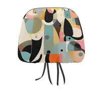 DWTJKMS Coprisedile per auto con gatto in stile moderno, stile Mid-Century, regolabile, riutilizzabile, accessorio per sedile interno auto, grazioso stile vintage, per la maggior parte delle auto