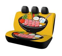 DWTJKMS Coprisedile per auto con motivo cartone animato Hotpot Doodle, protezione antiscivolo per sedile posteriore, durevole, antigraffio, dimensioni universali, adatto per auto, camion e SUV