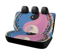 DWTJKMS Coprisedile per auto, con motivo Yin Yang, protezione antiscivolo per sedile posteriore, durevole, antigraffio, misura universale, adatto per auto, camion e SUV