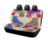 DWTJKMS Coprisedile per auto con pattini a rotelle, retro colorato, protezione antiscivolo per sedile posteriore, durevole, antigraffio, dimensioni universali, adatto per auto, camion e SUV