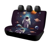 DWTJKMS Coprisedile per auto con pianeti del sistema solare astronauta, protezione antiscivolo per sedile posteriore, durevole, antigraffio, misura universale, adatto per auto, camion e SUV