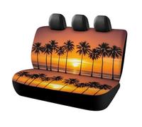 DWTJKMS Coprisedile per auto con tramonto tropicale, protezione antiscivolo per sedile posteriore, durevole, antigraffio, dimensioni universali, adatto per auto, camion e SUV