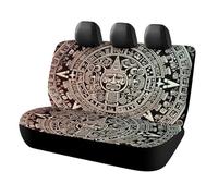 DWTJKMS Coprisedile per auto, motivo calendario Maya, con scritta "End of the World", protezione antiscivolo per sedile posteriore, durevole, antigraffio, misura universale, adatto per auto, camion e