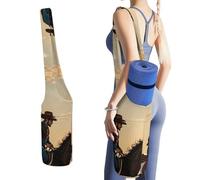 DWTJKMS Cowboys - Borsa per tappetino da yoga, in tela resistente, con tasca per bottiglia d'acqua e tasca inferiore bagnata, adatta alla maggior parte dei tappetini da yoga