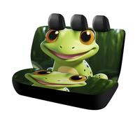 DWTJKMS Cute Frog - Coprisedile per auto, antiscivolo, per sedile posteriore, durevole, antigraffio, misura universale, adatto per auto, camion e SUV
