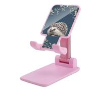 DWTJKMS Cute Little Hedgehog - Supporto per telefono cellulare, pieghevole, regolabile in altezza, portatile, per tutti gli smartphone, colore: rosa
