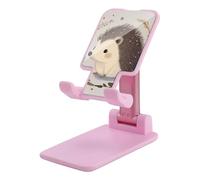 DWTJKMS Cute Little Hedgehog - Supporto per telefono cellulare, pieghevole, regolabile in altezza, portatile, per tutti gli smartphone, colore: rosa