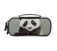 DWTJKMS Cute Little Panda Borsa di Trucco In Pelle Portatile Piccolo Organizzatore Cosmetico Impermeabile Toiletry Borse Pennelli Matite E Viaggio Trucco Accessori