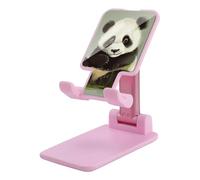 DWTJKMS Cute Little Panda - Supporto per telefono cellulare, pieghevole, regolabile in altezza, portatile, adatto a tutti gli smartphone, colore: rosa