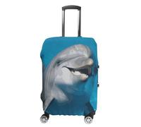 DWTJKMS Delfino con un sorriso copertura per bagagli semplice e generosa copertura antipolvere lavabile, resistente ai graffi per valigie da 48-81 cm, Stile:, XL, Custodia per bagagli