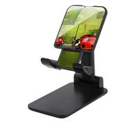 DWTJKMS Divertente coccinella che tiene ombrelli supporto per telefono cellulare doppio pieghevole, regolabile in altezza supporto per telefono cellulare portatile supporto da scrivania si adatta a