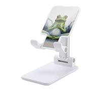 DWTJKMS Divertente supporto per telefono cellulare a forma di rana yoga doppia pieghevole, regolabile in altezza supporto per telefono cellulare portatile da scrivania per tutti gli smartphone, stile