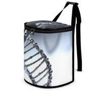 DWTJKMS DNA Chain Photo Car Trash Can con coperchio Grande capacità Appeso Auto Trash Bin a prova di perdite Impermeabile Cestino della spazzatura Auto Must Haves Accessori interni