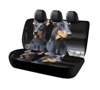 DWTJKMS Doberman, coprisedile per auto, antiscivolo, per sedile posteriore, durevole, antigraffio, misura universale, adatto per auto, camion e SUV