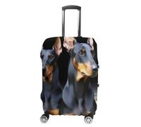 DWTJKMS Doberman, semplice e generoso, copertura antipolvere lavabile, resistente ai graffi, per valigie da 48-81 cm, Stile:, XL, Custodia per bagagli