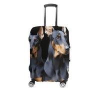 DWTJKMS Doberman, semplice e generoso, copertura antipolvere lavabile, resistente ai graffi, per valigie da 48-81 cm, Stile:, S, Custodia per bagagli