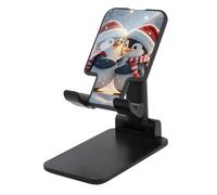 DWTJKMS Embracing Penguins - Supporto per telefono cellulare, pieghevole, regolabile in altezza, portatile, per tutti gli smartphone, colore: nero