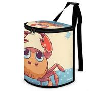 DWTJKMS Estate Cartoon Granchio Auto Trash Can con coperchio Grande Capacità Appeso Auto Trash Bin a prova di perdite Impermeabile Trash Bin Auto Must Haves Accessori interni