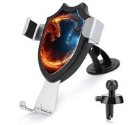 DWTJKMS Fire and Ice Dragons - Supporto universale per telefono cellulare per auto, adatto per tutti gli smartphone e i modelli di auto (nero)