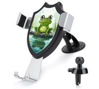 DWTJKMS Frog in A Pond - Supporto universale per telefono cellulare, per bocchetta dell'aria, adatto per tutti gli smartphone e modelli di auto, colore: nero