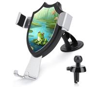 DWTJKMS Frog in A Pond - Supporto universale per telefono cellulare, per bocchetta dell'aria, adatto per tutti gli smartphone e modelli di auto, colore: nero