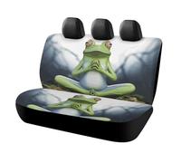 DWTJKMS Funny Yoga Frog - Coprisedile per auto, antiscivolo, resistente, antigraffio, misura universale, adatto per auto, camion e SUV