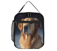 DWTJKMS Golden Retriever Borsa termica per il pranzo, a prova di perdite, per uomini e donne, con manico, riutilizzabile, isolata, per ufficio, lavoro, picnic