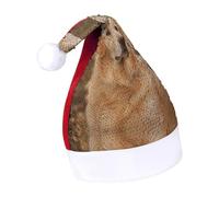 DWTJKMS Golden Retriever Cappello di Babbo Natale Classico Pelliccia Cappello di Natale Addensare Cappello di Natale con Paillettes Divertente Vacanza Inver