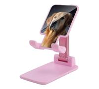 DWTJKMS Golden Retriever - Supporto per telefono cellulare, pieghevole, regolabile in altezza, portatile, adatto a tutti gli smartphone, colore: rosa