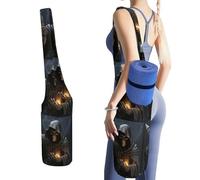 DWTJKMS Grim Reaper - Borsa per tappetino da yoga, in tela resistente, con tasca per bottiglia d'acqua e tasca inferiore bagnata, adatta alla maggior parte dei tappetini da yoga