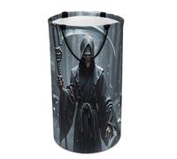 DWTJKMS Grim Reaper - Cesto portabiancheria pieghevole con manici per il trasporto, grande cesto portaoggetti per lavanderia, dormitorio, famiglia