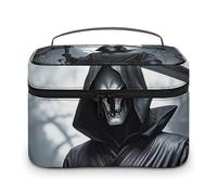 DWTJKMS Grim Reaper - Trousse per trucchi, organizer per cosmetici, grande capacità, portatile, da donna, con manico e divisore