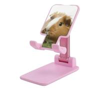 DWTJKMS Guinea Pig - Supporto per telefono cellulare, pieghevole, regolabile in altezza, portatile, per tutti gli smartphone, colore: rosa