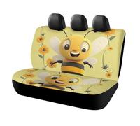DWTJKMS Happy Bee - Coprisedile per auto, antiscivolo, per sedile posteriore, durevole, antigraffio, misura universale, adatto per auto, camion e SUV