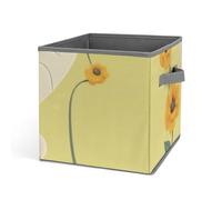 DWTJKMS Happy Bee - Organizer a forma di cubo, pieghevole, in tessuto spesso, per coperte, vestiti, adatto per casa, ufficio, guardaroba, abbigliamento, giocattoli