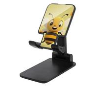 DWTJKMS Happy Bee - Supporto per telefono cellulare, pieghevole, regolabile in altezza, portatile, per tutti gli smartphone, colore: nero